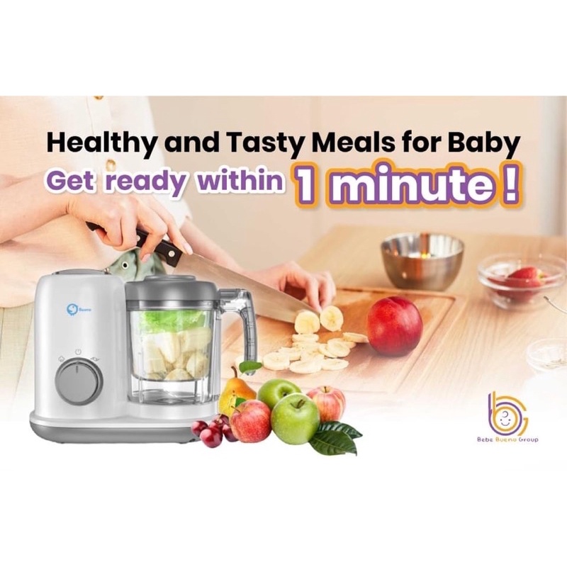 *READY STOCK* Bueno Baby Food Processor (Free Bueno Baby Bottle Warmer) Shopee Malaysia