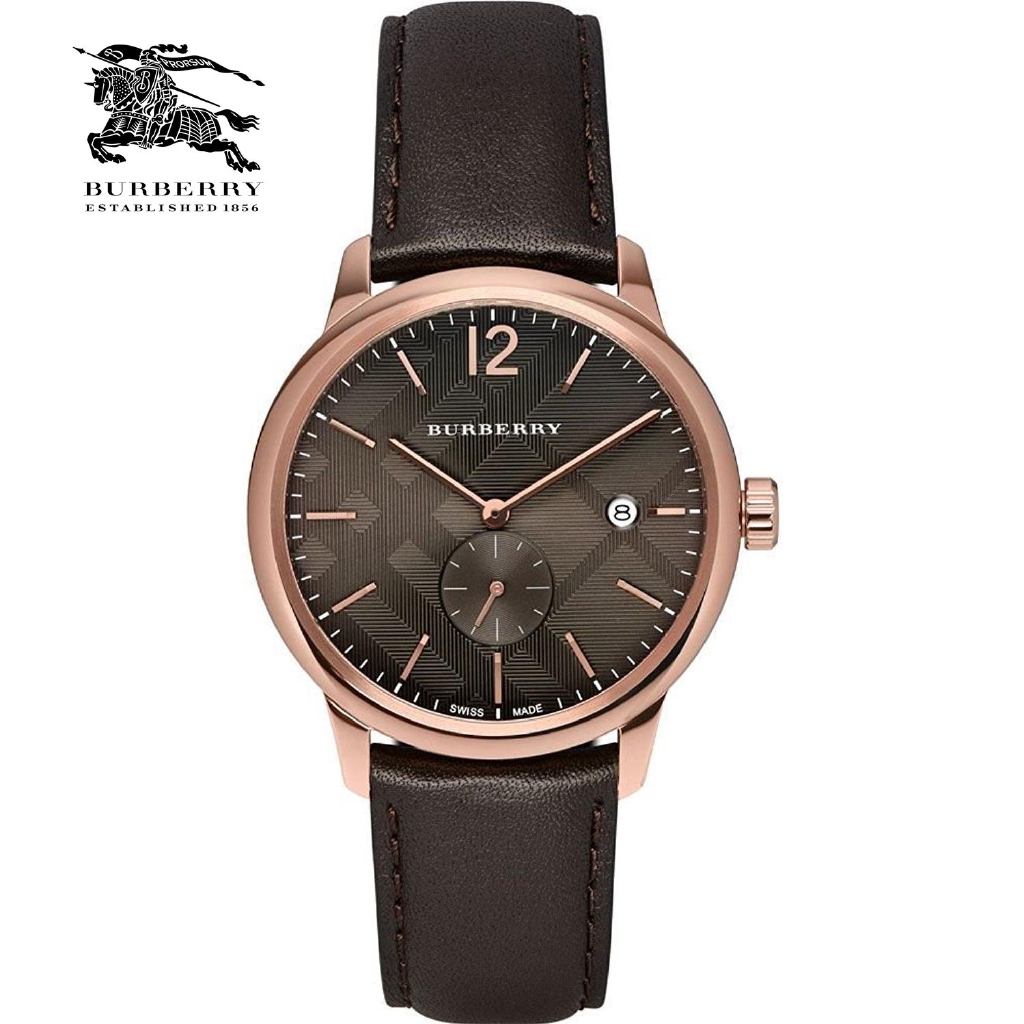 leather burberry mens watches