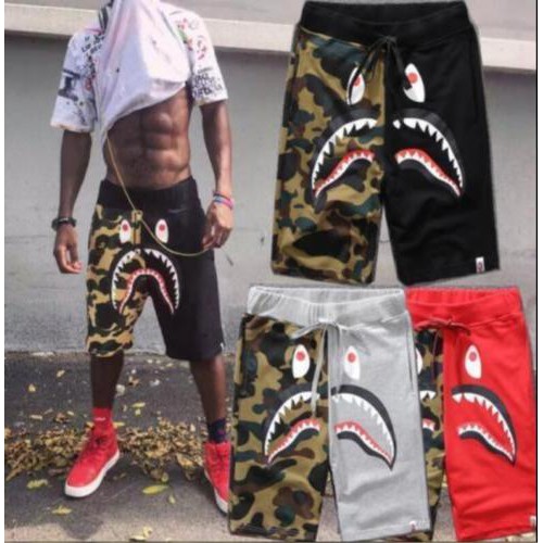 a bathing ape shark shorts