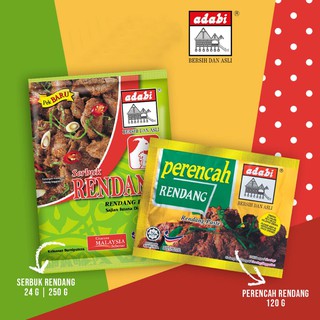 ADABI Serbuk Rendang 24g | Shopee Malaysia