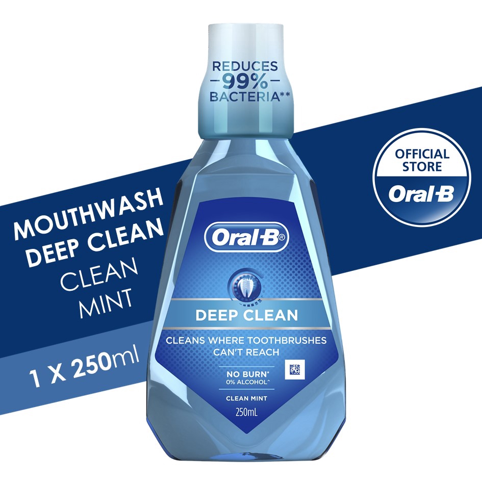 Oral-B Deepclean Mouthwash (250ml) | Shopee Malaysia