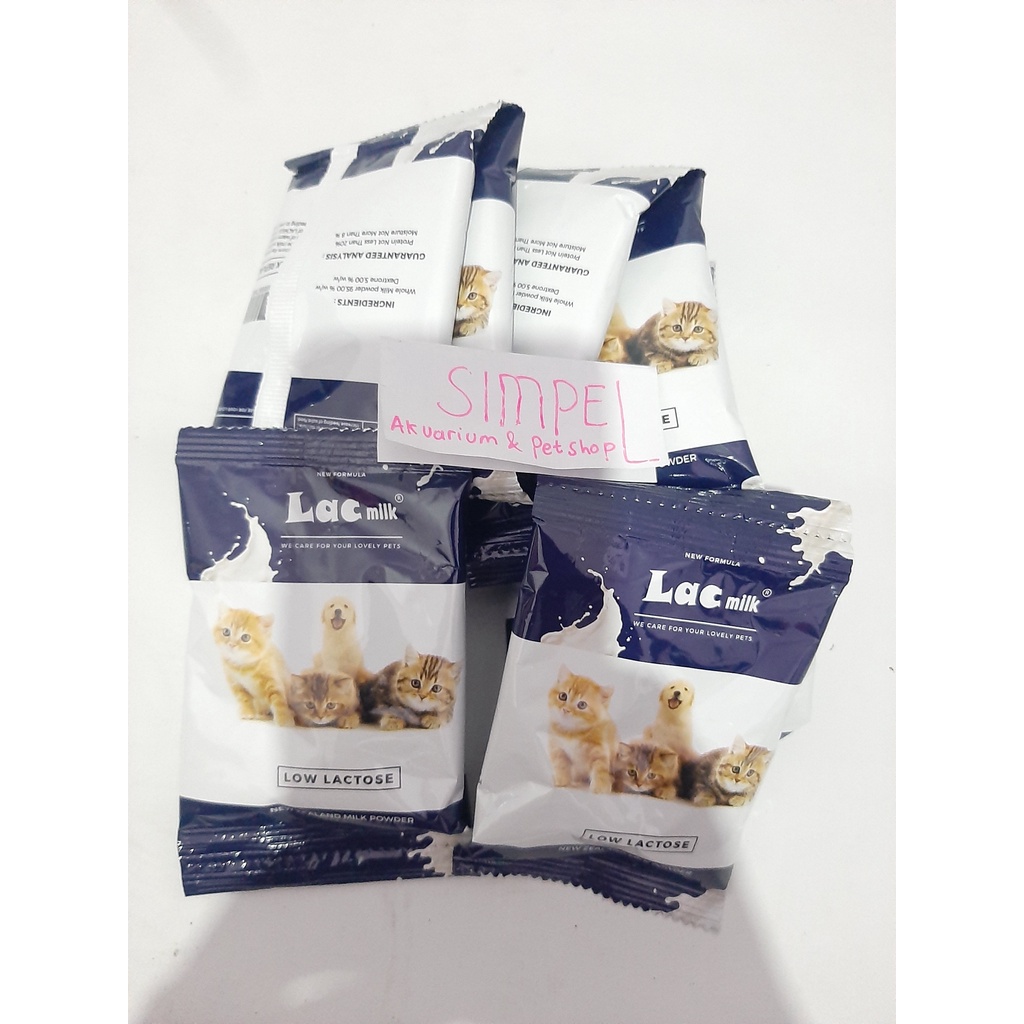 Lac Milk Cat Dog Puppy Milk 1 SACHET / Low Lactose / New Zealand Milk Powder