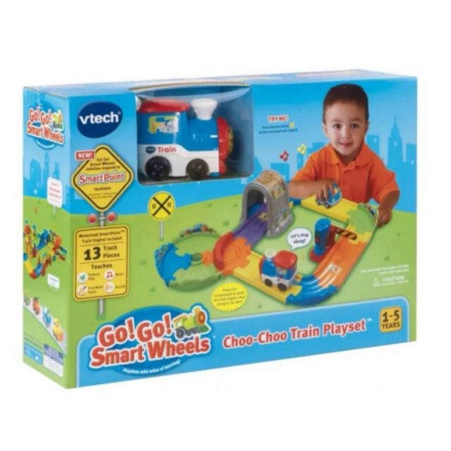 vtech choo choo train playset