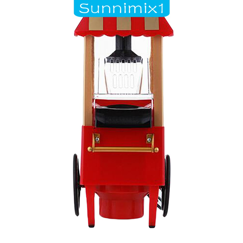 [SUNNIMIX1] Home Small Popcorn Maker Retro Machine For Kids EU Plug