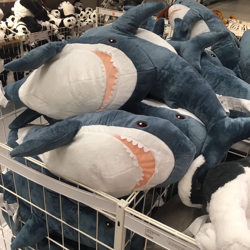 IKEA Shark Pillow Doll Great White Plush Toy Brolloy Baby Cushion   Dcdc89c1f052d2511c434ffb91235fbb