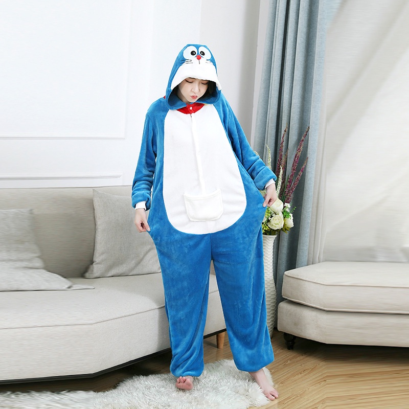 Purpose Quality Kigurumi Doraemon Anime Cosplay Costumes Women Men Animal Cartoon Onesie Local - Image 5