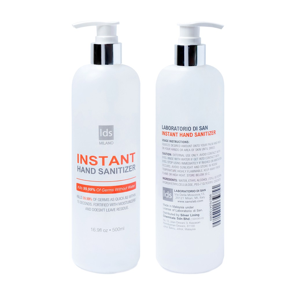 Lds Milano Instant Hand Sanitizer 500ml