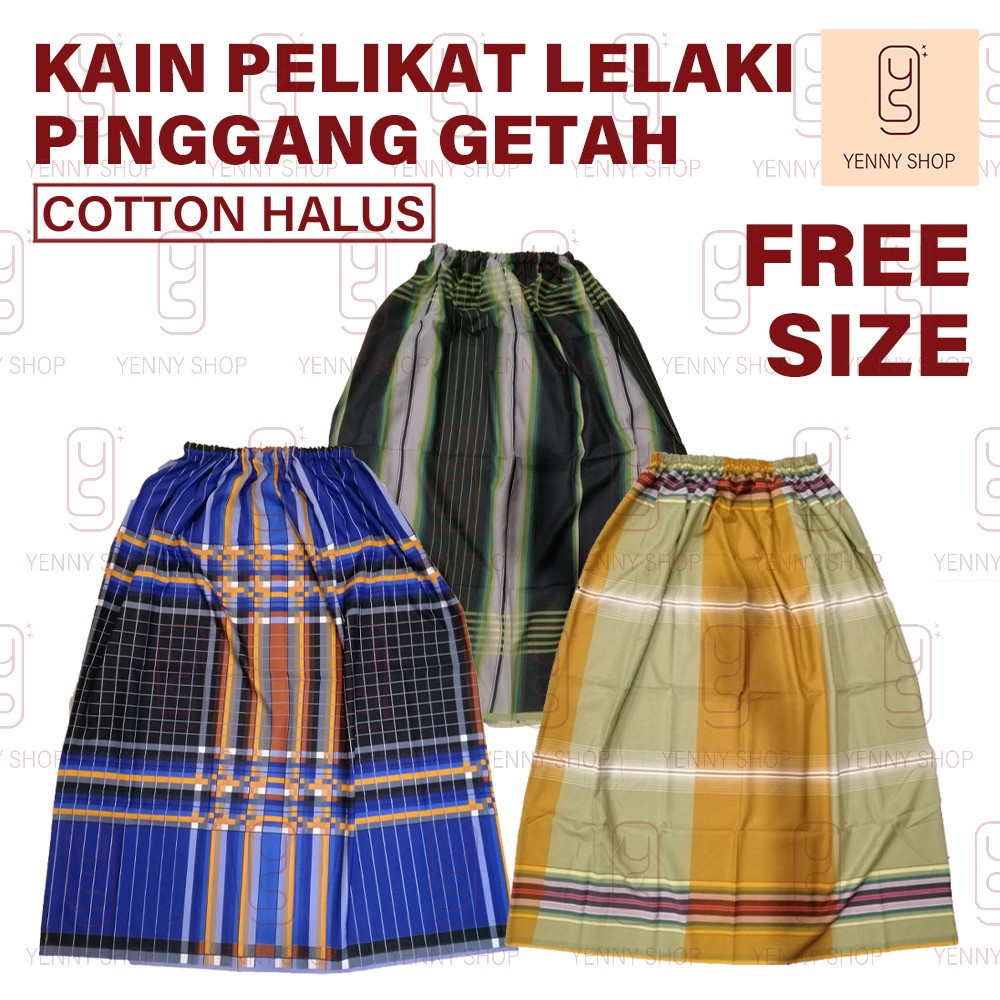 Kain Pelikat (Siap Jahit Getah) / Pelikat Sarong (SEWED with elastic