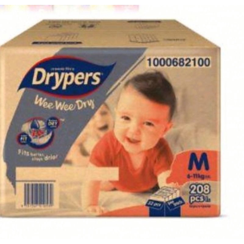 Drypers M size 208pcs (6 - 11kg) | Shopee Malaysia