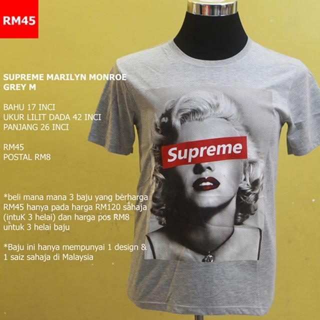 supreme marilyn monroe shirt