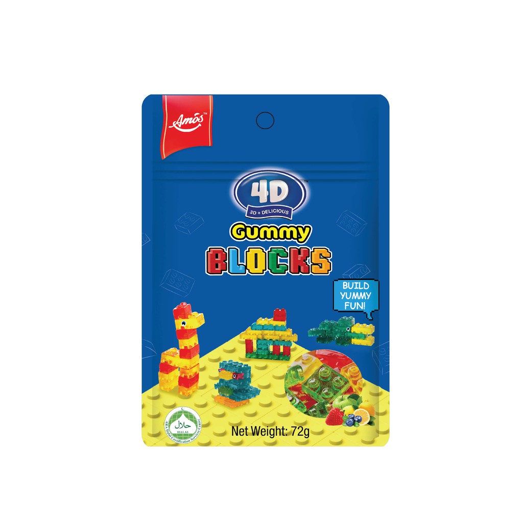 4d Gummy Blocks 72g X 12 Packs Shopee Malaysia