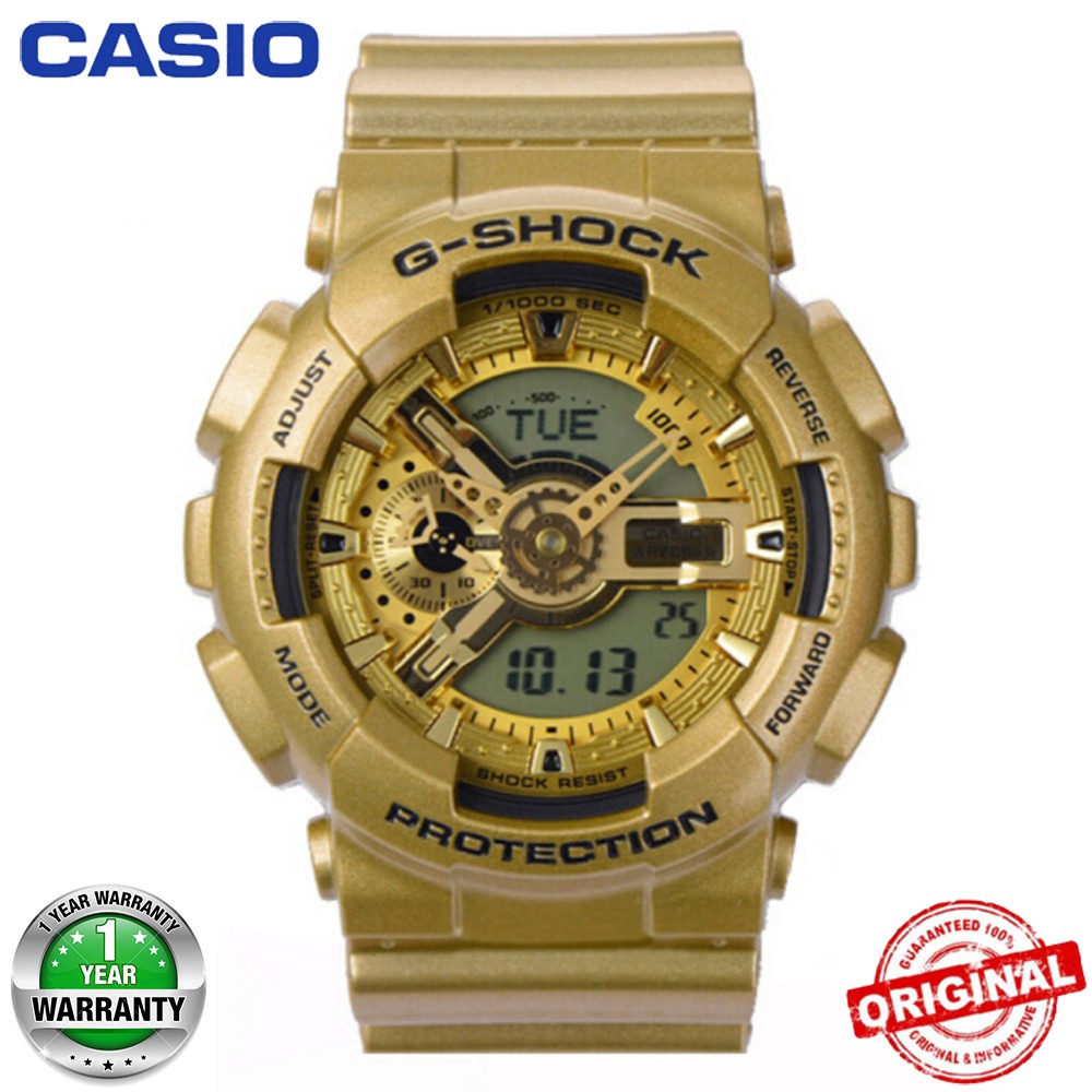 g shock gold colour watch