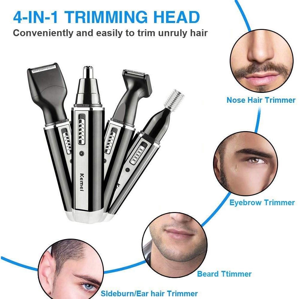 Mini 4 in 1 Nose Hair Trimmer Portable Washable Nose Hair Trimmer