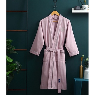 Hotel Jubah Mandi Lelaki Pasangan Wanita Panjang Jubah Musim Panas Kapas Penyerap Baju Mandi Bahagian Nipis Kapas Adat L Shopee Malaysia
