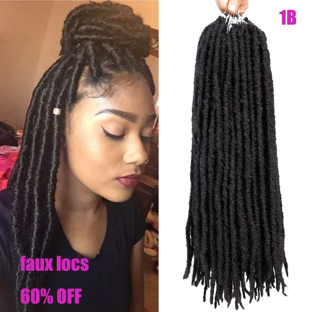 Goddess Faux Locs Crochet Dreadlock Synthetic Kanekalon Braiding Hair Extensions Shopee Malaysia