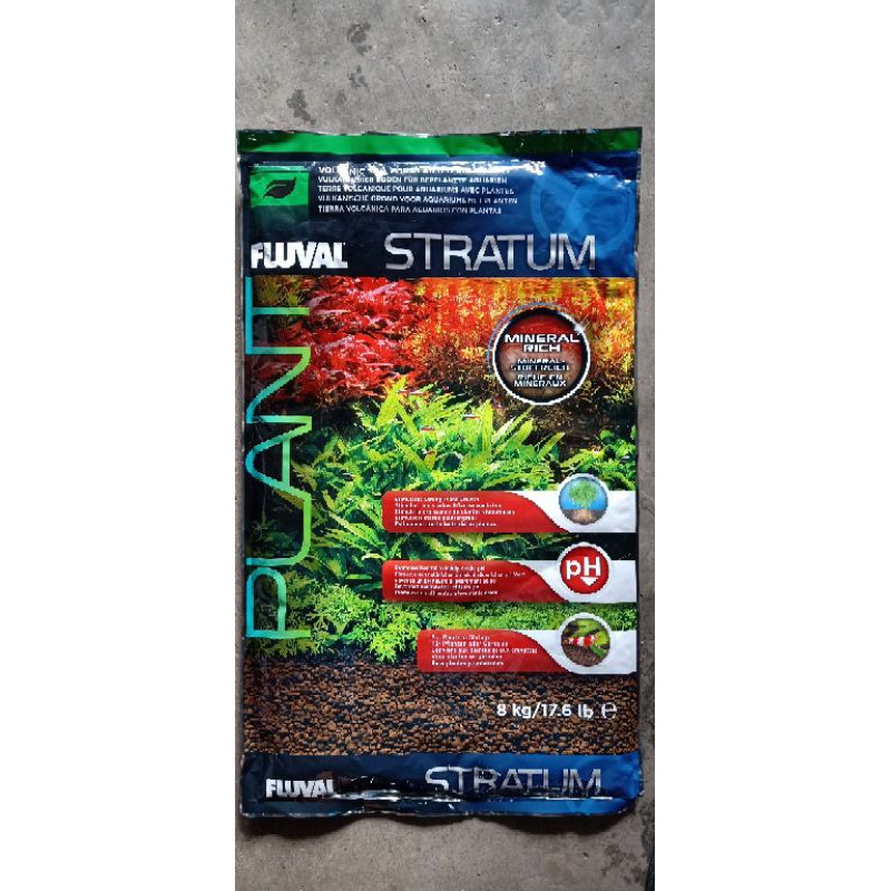 fluval plants and shrimp stratum tanah untuk akuaskap repack 1 kg ...