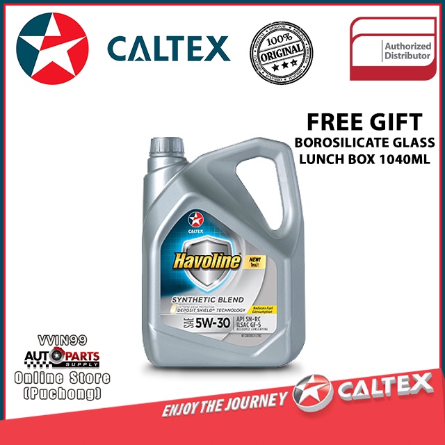 Caltex Havoline Synthetic Blend 5w30 4Liters Shopee Malaysia
