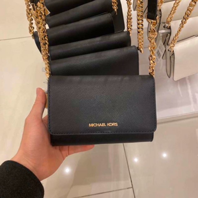 Michael Kors Jet Set Travel Medium Phone Crossbody Bag | Shopee Malaysia