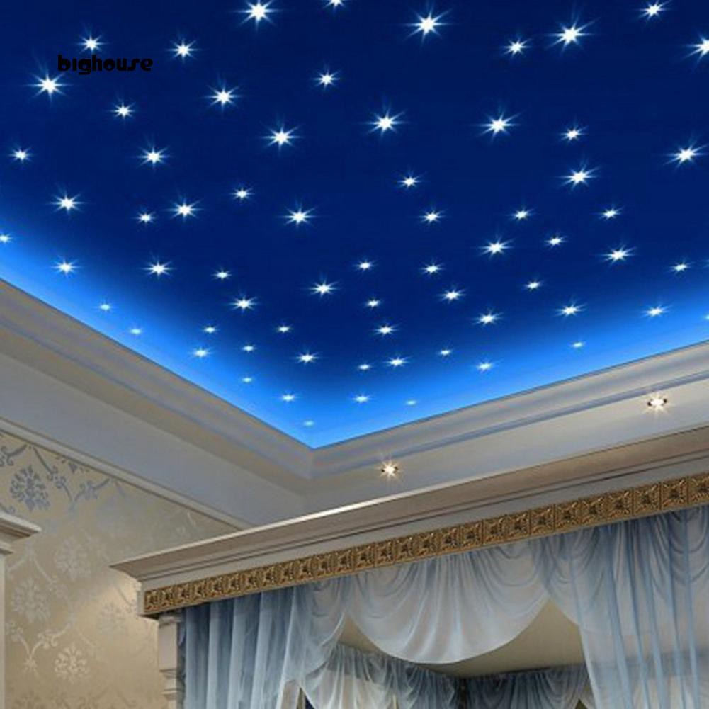 Bighouse 76pcs Luminous Stars Glow In The Dark Ceiling Wall