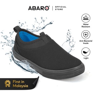 ABARO Water Resistant/Anti Bacterial Insole Shoes- W2629 Canvas Sneaker Kasut Sukan/Kasut Lelaki/Kasut Perempuan