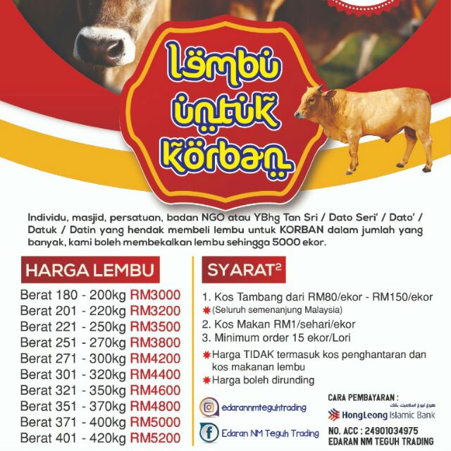 Harga Korban Lembu Di Malaysia LacihasFranco