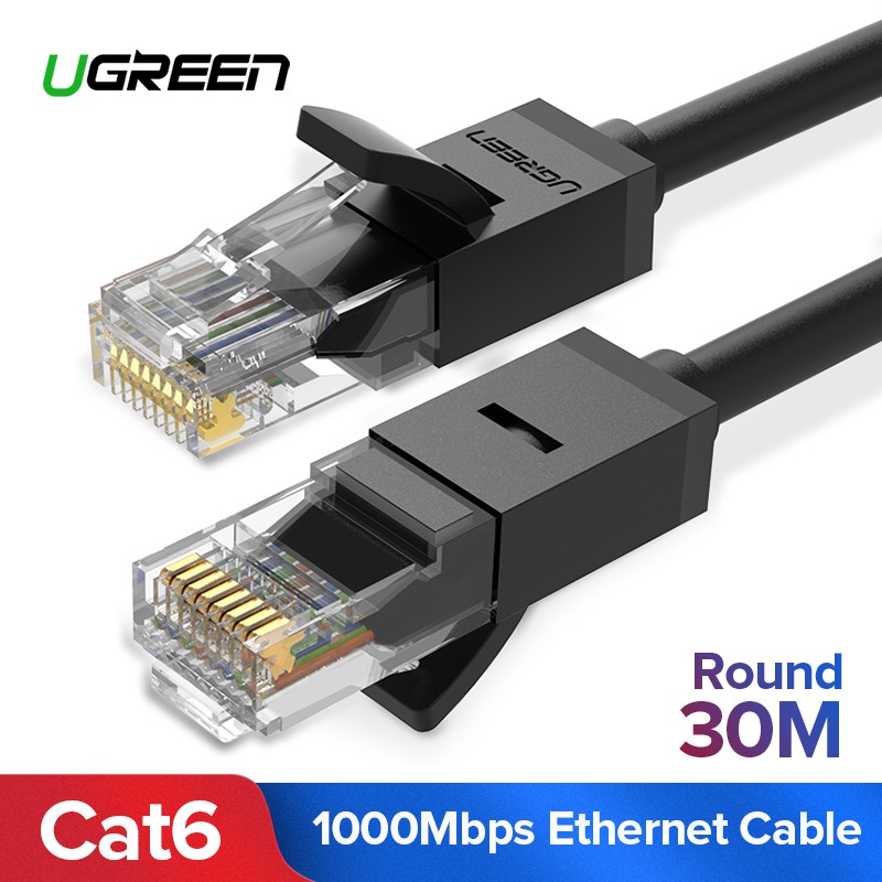 UGREEN 30 Meter Cat6 Round Cable Gigabit RJ45 Network Wire Lan Cable Shopee Malaysia