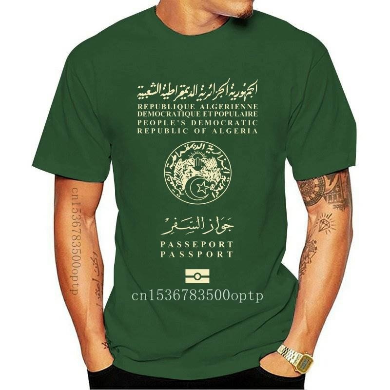 Men's identification T-shirt, clothing, printed with Morocco, Algeria, Africa, patriotism, love, Algeria, Oran, new