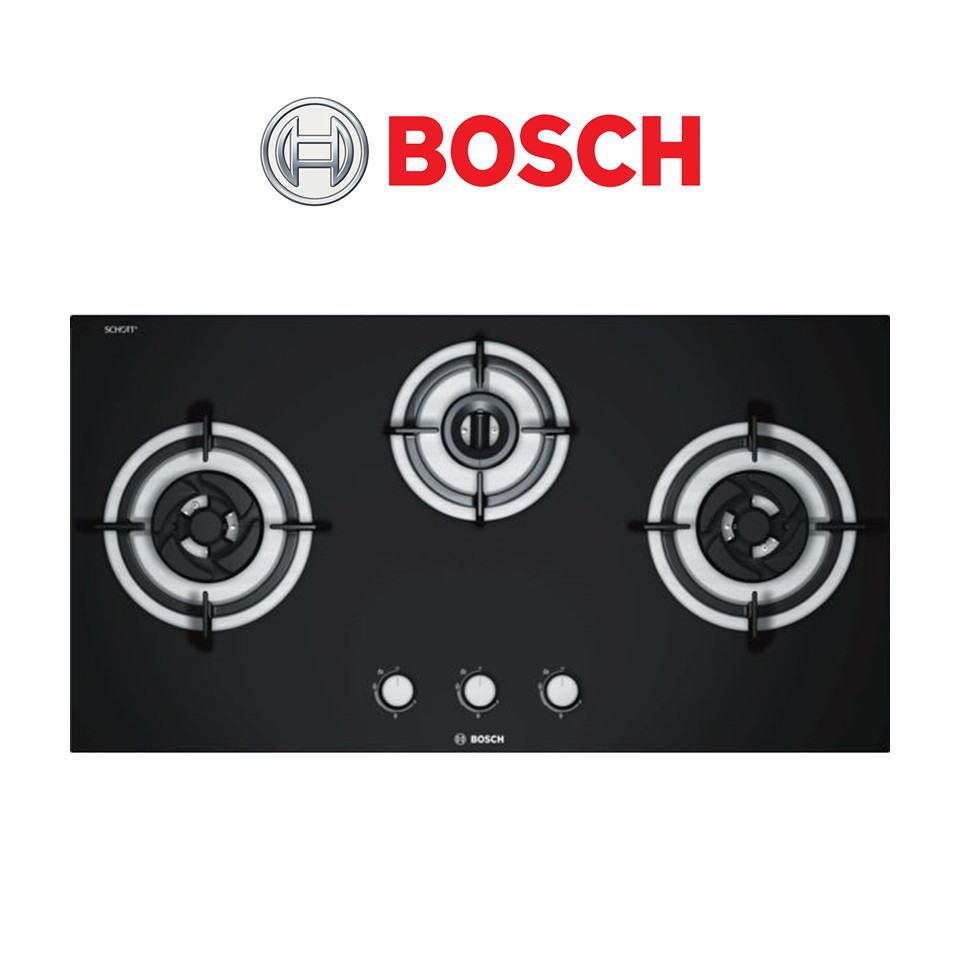 Bosch Gas Hob 3 Burners Tempered Glass 9 7kw Pbd9331ms Shopee