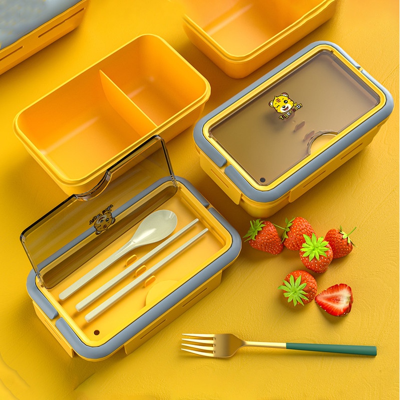 Eco-Friendly Lunch Box Storage 1100ml & 1400ML Food Container Microwavable Dinnerware School Office 保溫飯盒 便當盒 保溫袋