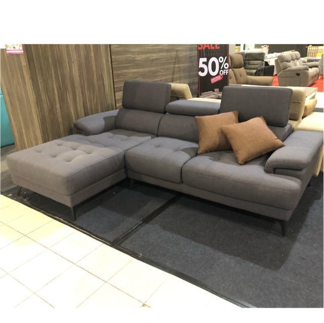 Fabric L Shape Sofa 605 Shopee Malaysia