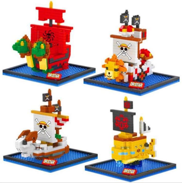 Large set of 12 One Piece Pirate Ship Qianyang Meili Luo Submarine ...