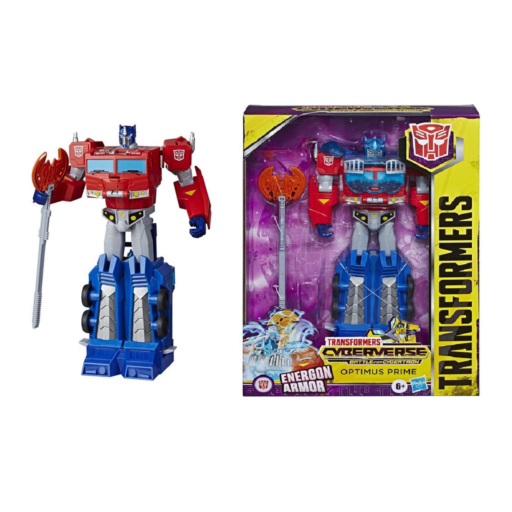 transformers toys optimus prime cyberverse ultimate class action