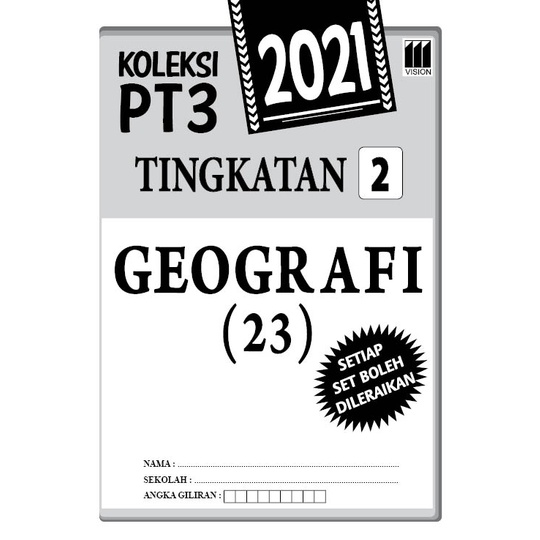 Vision Siri Koleksi Pt3 Edisi 2021 Tingkatan 2 Set Bahasa Melayu English Matematik Sains Sejarah Geografi Shopee Malaysia