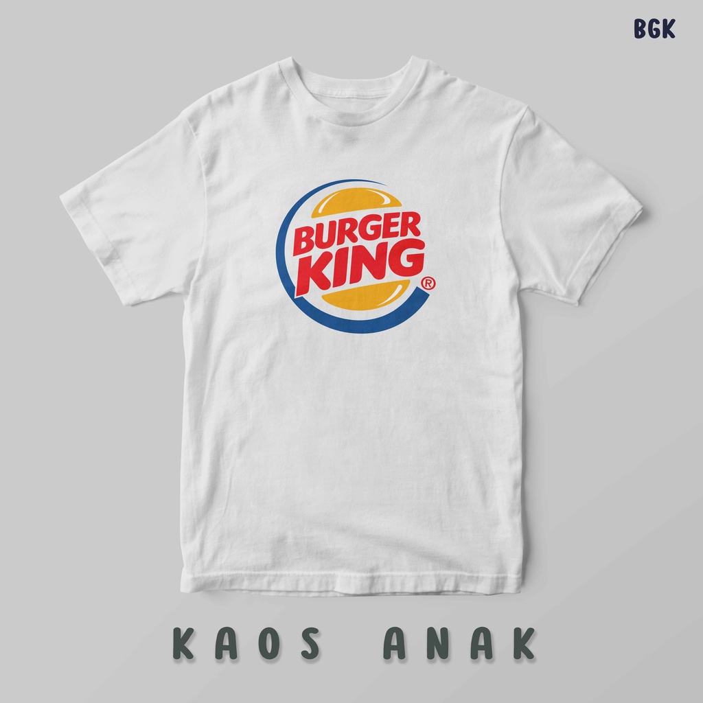 KATUN [Children's T-shirt] JUNKFOOD burger king kfc mcdonalds pizza hut oblong custom tshirt Boys Girls boy girl Casual Home cotton cotton best quality