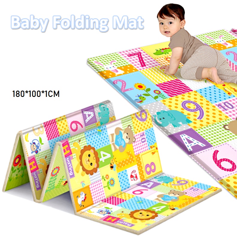 Foldable Baby Crawl Playmat Floor Carpet Foam Pad Bedroom Rug Soft Play