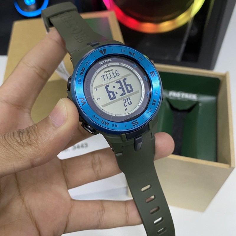 Original Casio Protrek Prg330 Prg 330 2a Prg 330 2 Triple Sensor Solar Battery Sport Men Watch Jam Tangan Lelaki Shopee Malaysia