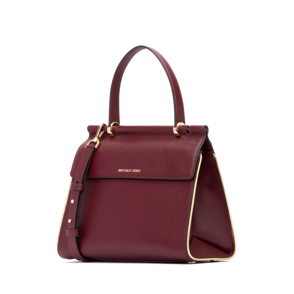 michael kors burgundy satchel