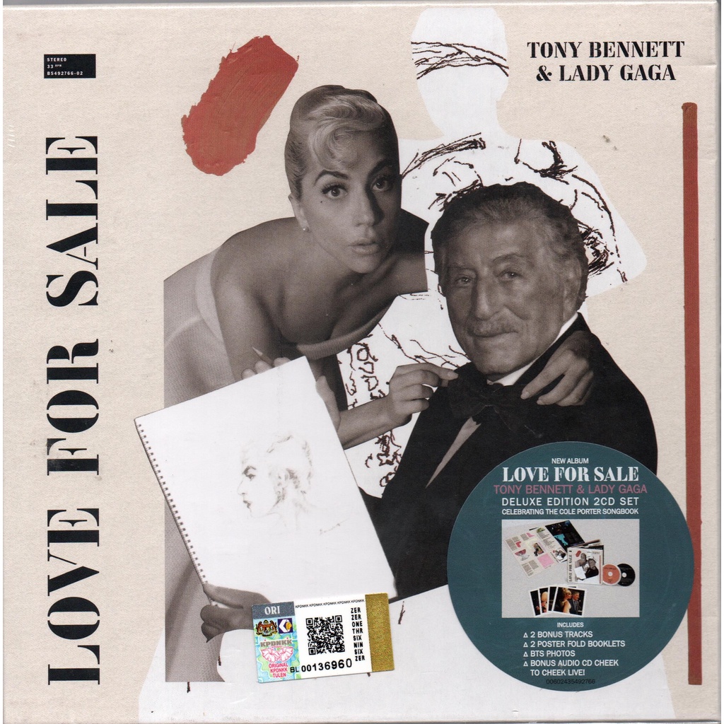 Album CD Tony Bennett & Lady Gaga : Love For Sale (Deluxe Edition / Album 2021)