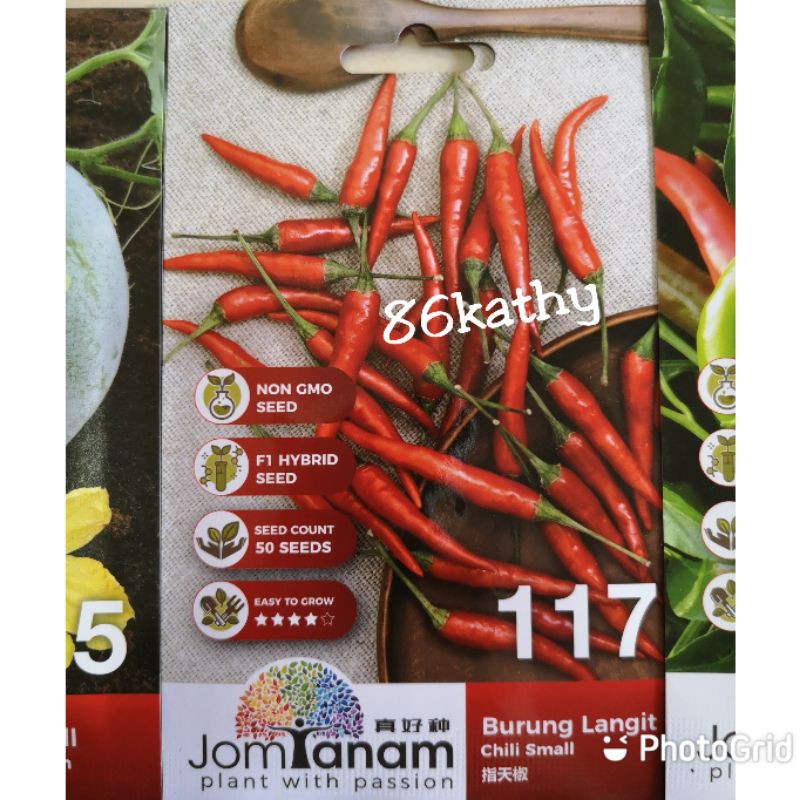 Jt117 Jom Tanam Crop Power Vegetable Small Chilli Seed Biji Benih