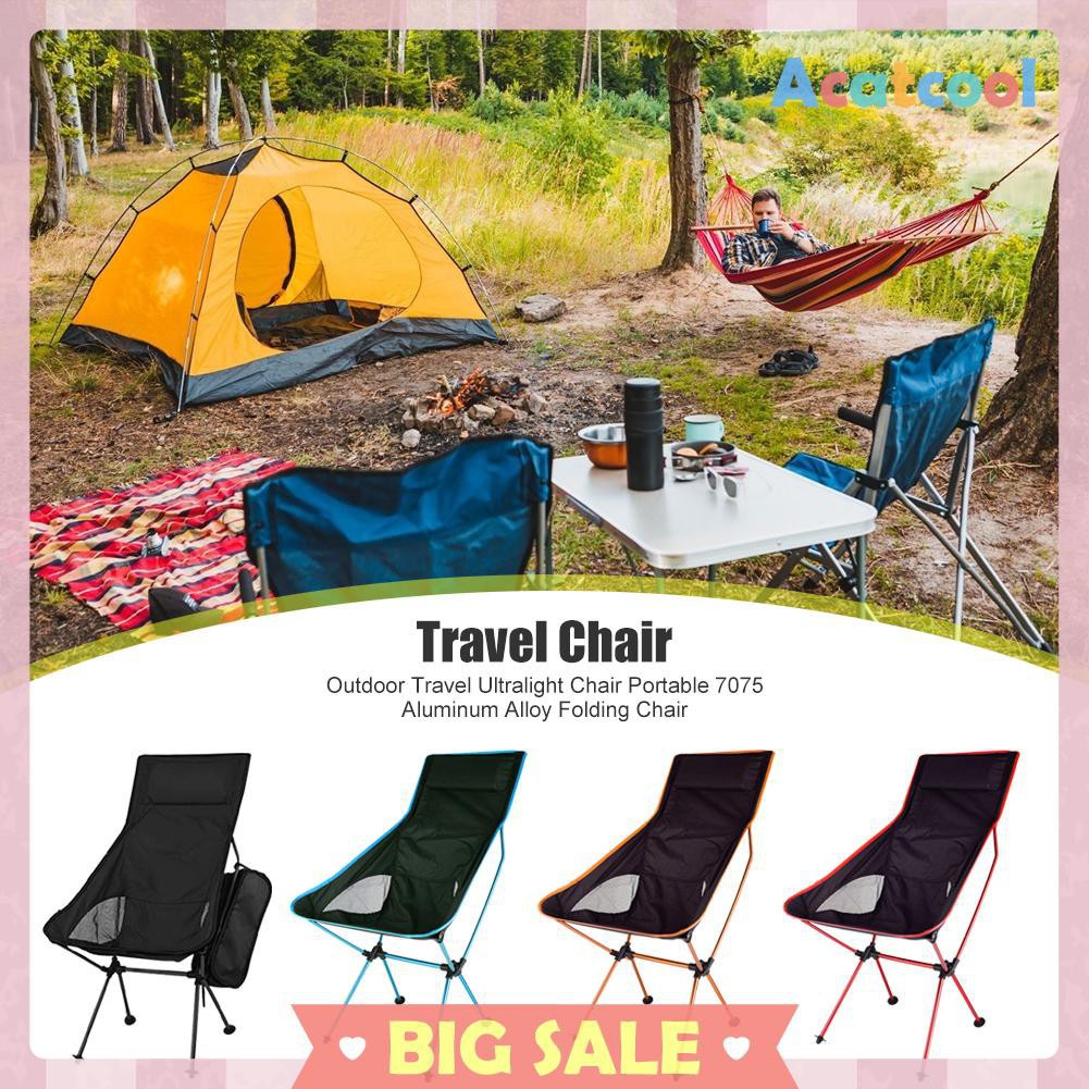 Outdoor Travel Ultralight Chair Portable 7075 Aluminum Alloy Folding Chair