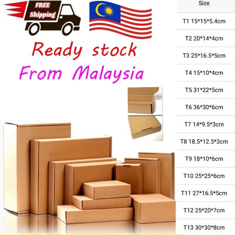 Harga Direct Kilang Kotak Packing Box Gift Box Die Cut Box Packaging Box Kotak Packing Courier Box Pizza Box Shopee Malaysia