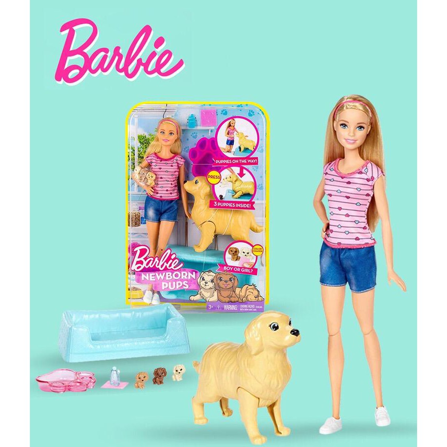 BARBIE NEWBORN PUPS DOLL PLAYSET (FDD43) Shopee Malaysia