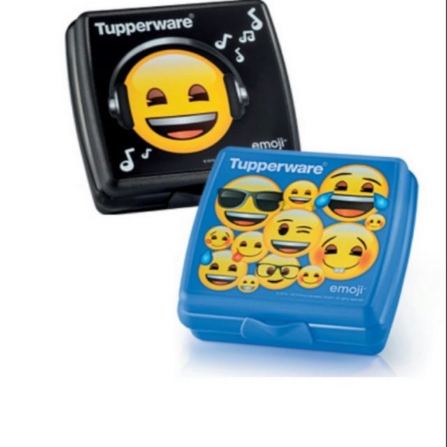 Tupperware Emoji Sandwich Keeper (2pcs)