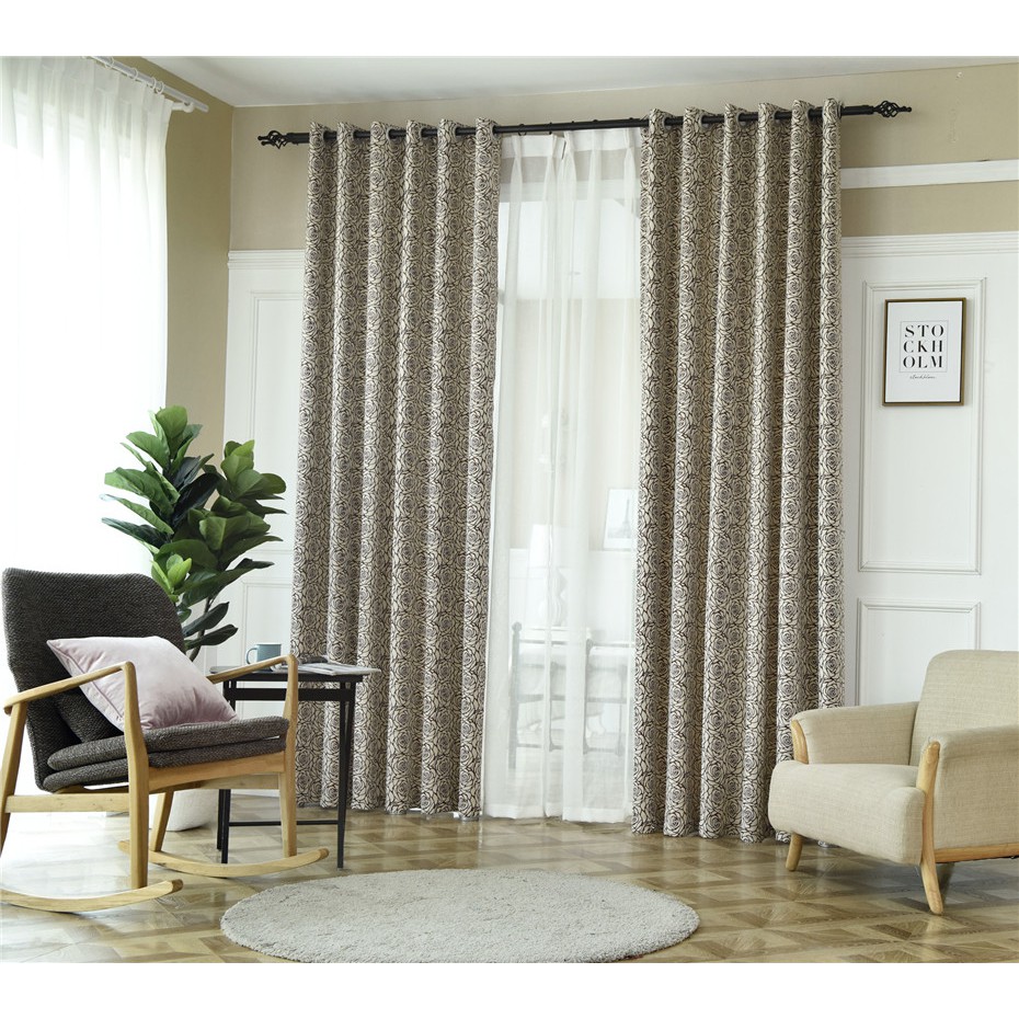 Modern Luxury Curtains For Living Room Curtain For Bedroom Kitchen Door Drapes Shopee Malaysia