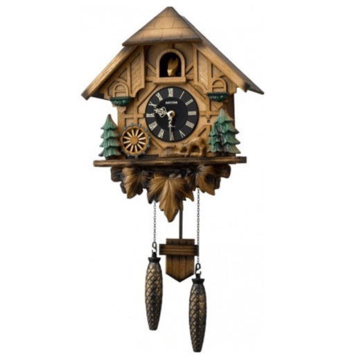 RHYTHM Wall Clock 4MJ423SR06 Analog Japan Cuckoo Clock water mill