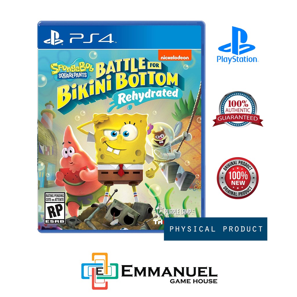 spongebob battle for bikini bottom rehydrated psn