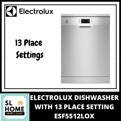 ELECTROLUX ESF5512LOX AIR DRY INVERTER FREESTANDING DISHWASHER WITH 13 PLACE SETTING