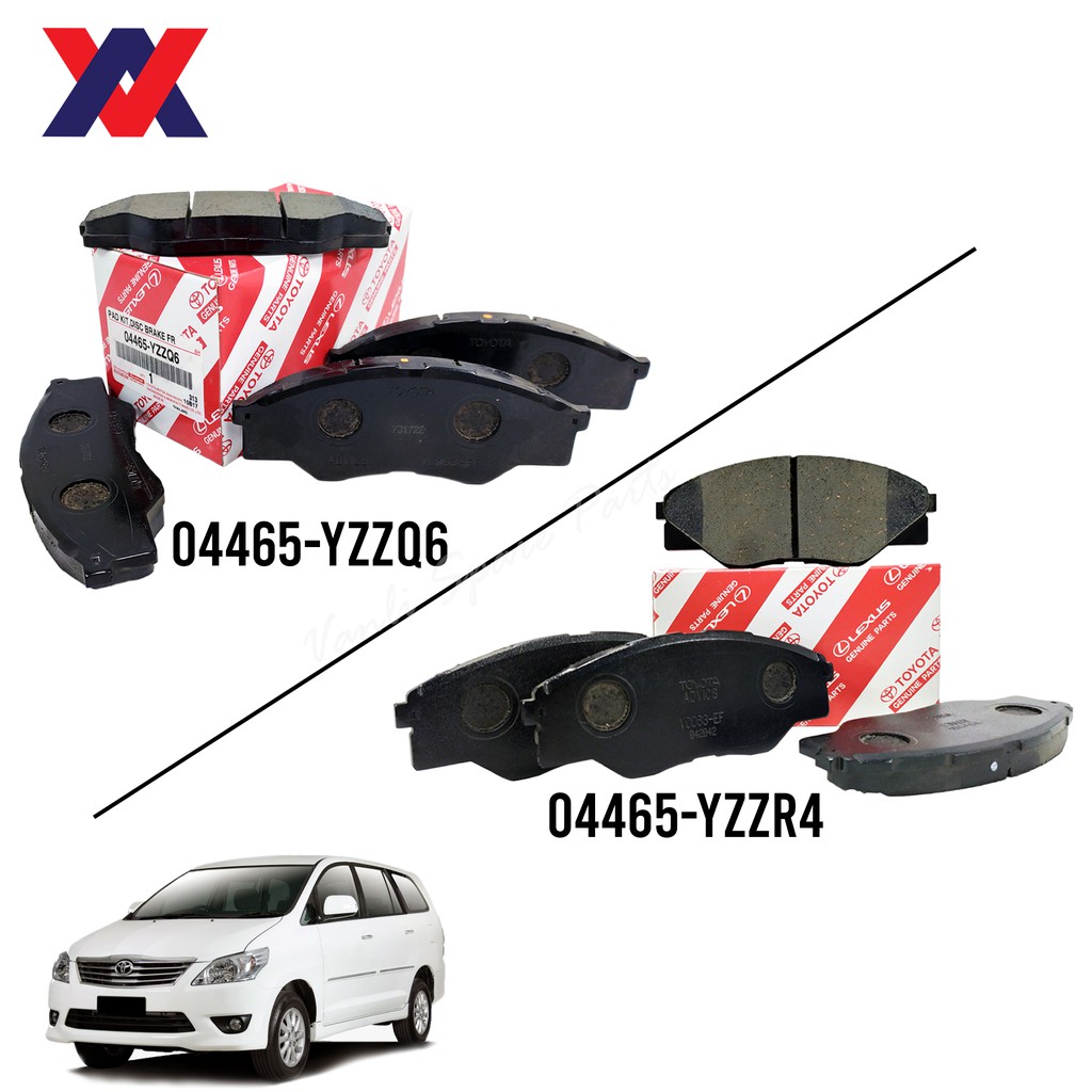 Toyota Genuine Front Brake Pads for Toyota Innova TGN40 04465YZZQ6