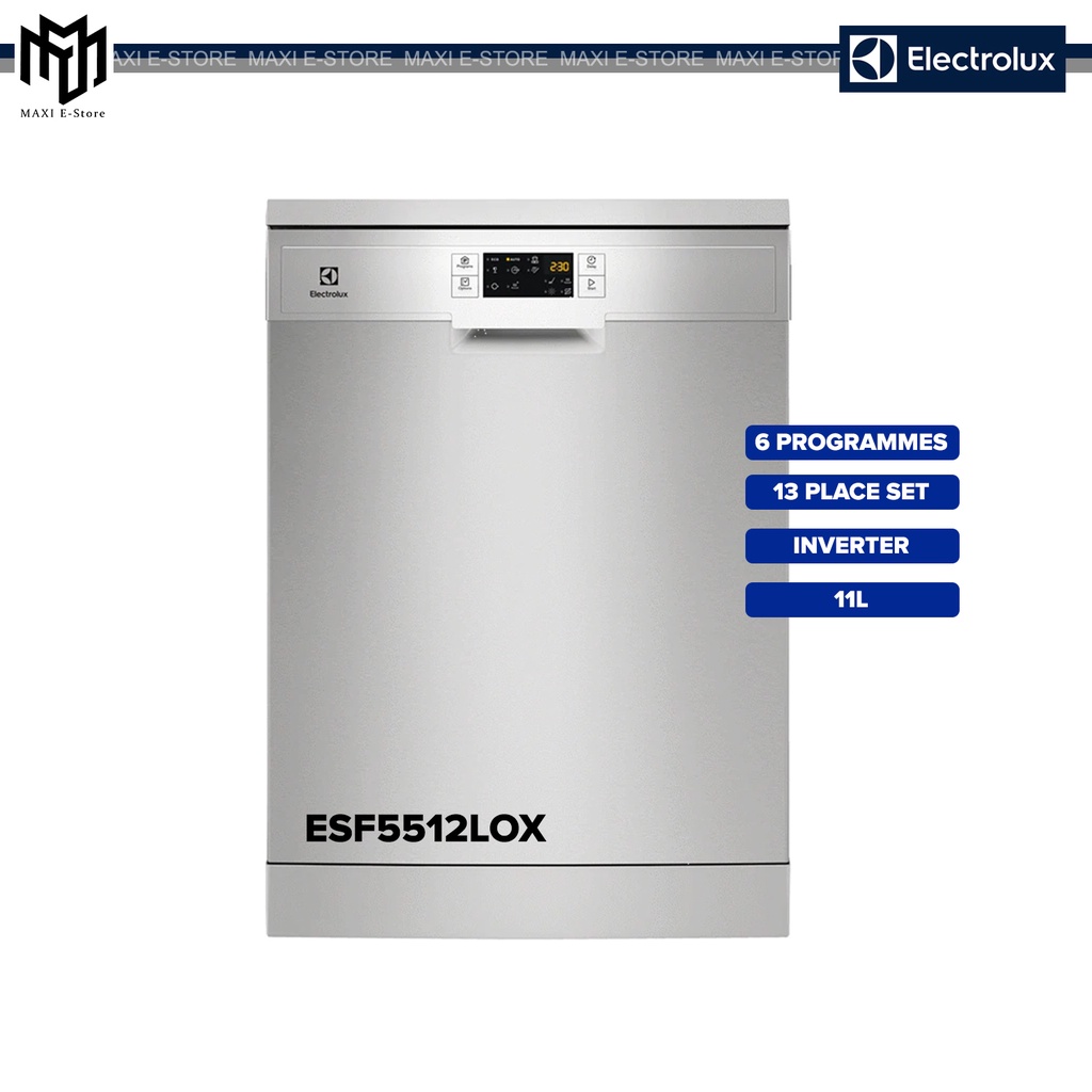 Electrolux ESF5512LOX AirDry Inverter Free standing Dishwasher 13 Place