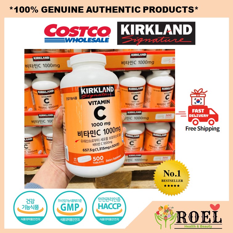 Renewal Kirkland Vitamin C With Rose Hip 1000mg 500 Tablets Korea Costco Verson Shopee Malaysia